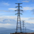 Poste elétrico de aço galvanizado por queda quente